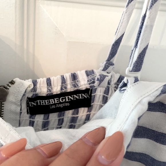 Strapless Striped Romper - Picture 2 of 3